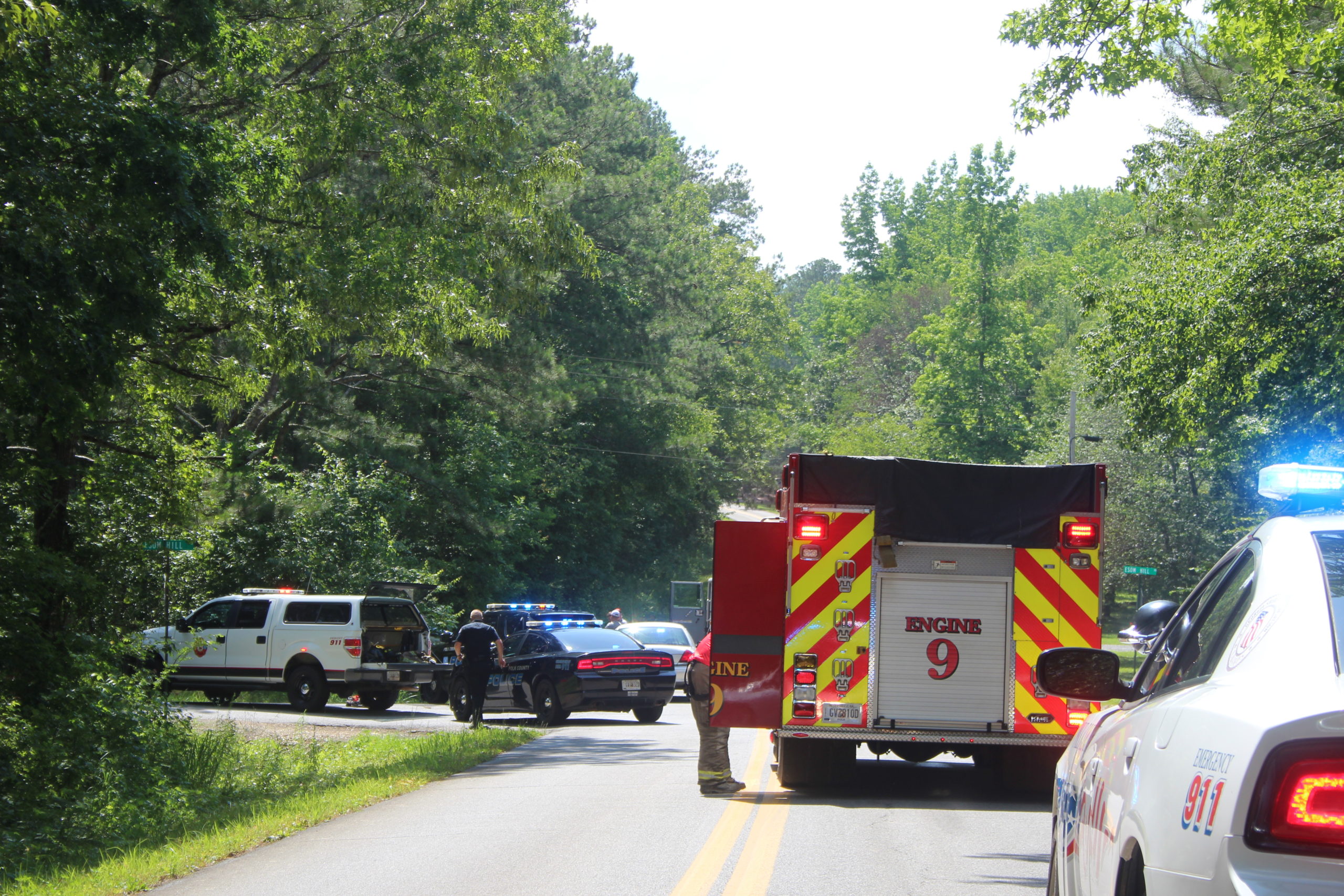 Wreck on prior station road june 5, 2020