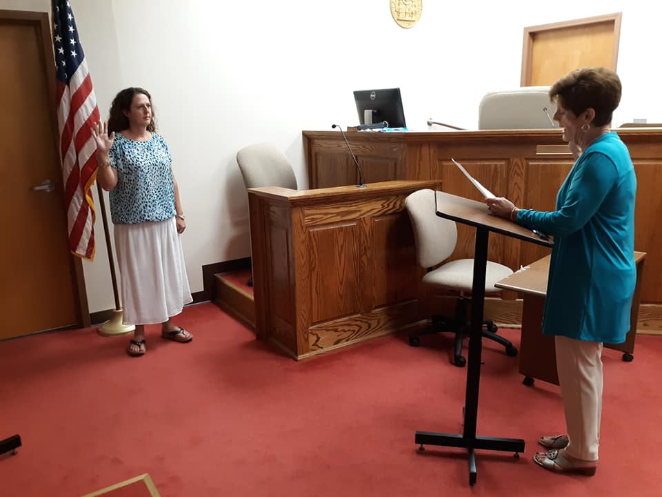 Arrington short sworn in as chief deputy clerk of superior court