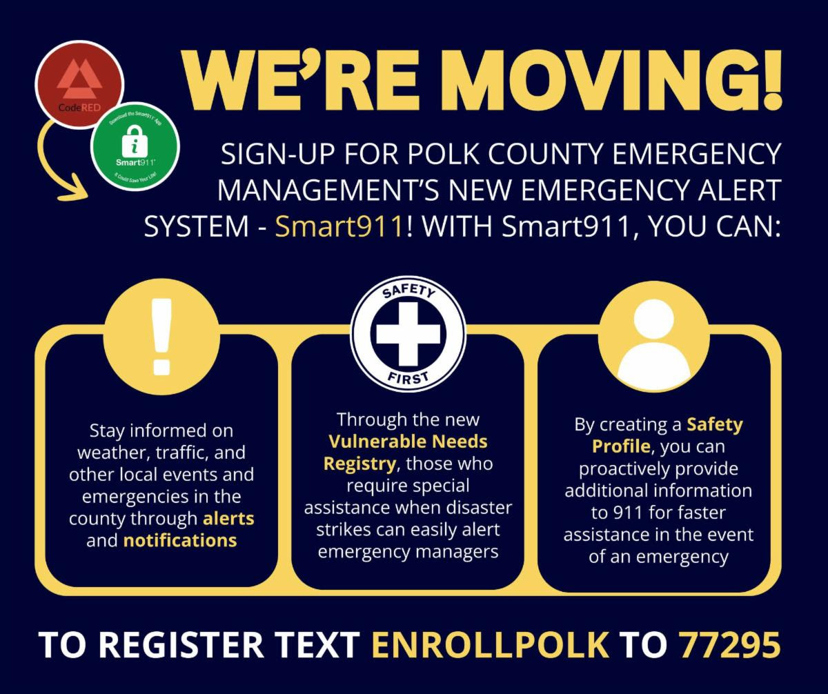 Polk County Emergency Management Transitions to Smart911 for Enhanced Public Safety Alerting