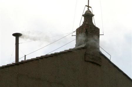 NEW POPE ELECTED! Conclave smoke signal turns white, awaiting announcement